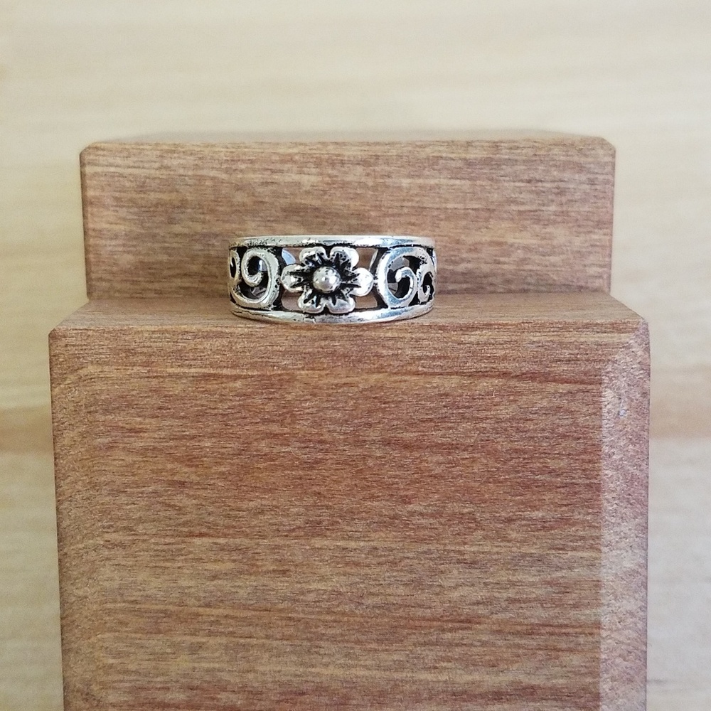 Sterling Silver Adjustable Toe Ring - image 2